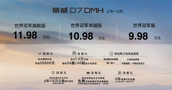 中国混动问鼎世界之巅，荣威DMH双车正式上市